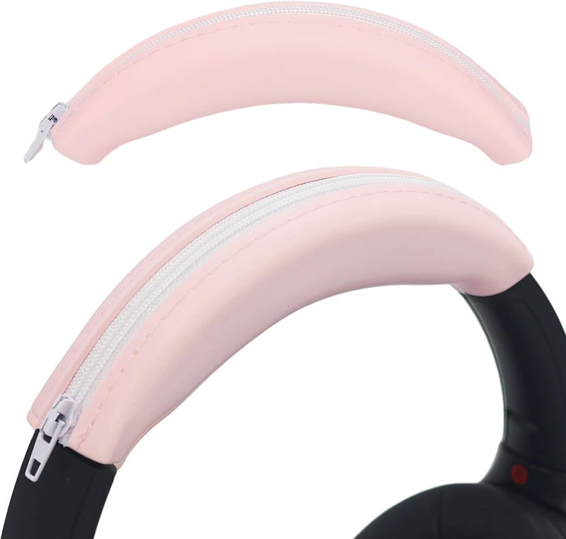 غطاء عصابة الرأس السيليكوني البديل المضاد للعرق من Adhiper لسماعات Sony WH-1000XM4/XM3، WH-CH720N/CH710N، WH-XB910N/XB900N، WH-CH520/CH510، ULT WEAR ولسماعات Soundcore Q45 Q35 Q30 Q20 Q20i Q10 - الإصدار الوردي - Image 1