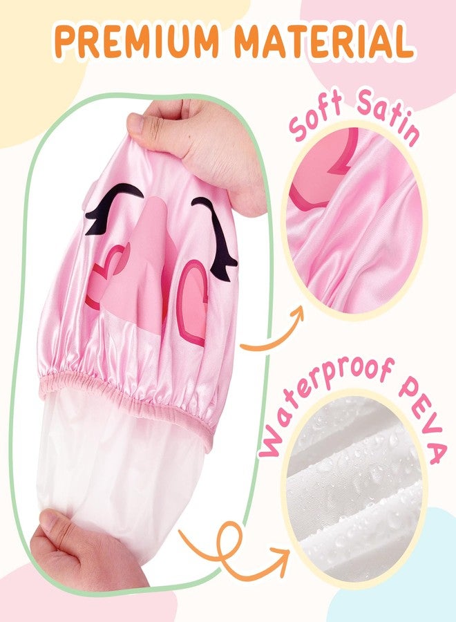 كيلوفلاي مجموعة قبعات استحمام للأطفال من كيلوفلاي، 3 قطع، بتصميم حيوانات لطيفة ومرحة، قابلة لإعادة الاستخدام ومقاومة للماء. - Image 3