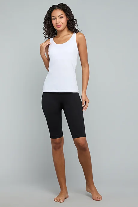 أر أند بي Solid Tank Top with Moulded Cup