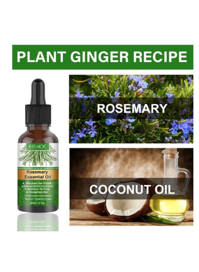EELHOE Rosemary Hair Care Essential Oil promotes hair growth and reduces hair breakage & loss - Image 2
