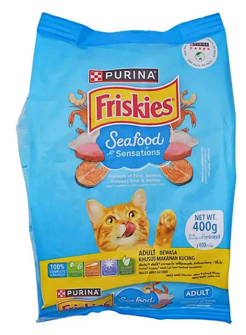 Purina Friskies Seafood Sensation Cat Food 400 Gram - Image 2