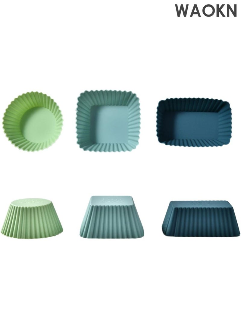 WAOKN 24Pcs Reusable Silicone Muffin Cases - Non-Stick Baking Cups for Muffins, Cupcakes & Desserts - Dishwasher & Oven Safe BPA-Free Silicone Bakeware (-40°F to 450°F) - Vibrant Multicolor Baking Molds for Easy Release & Party Decor - Image 2