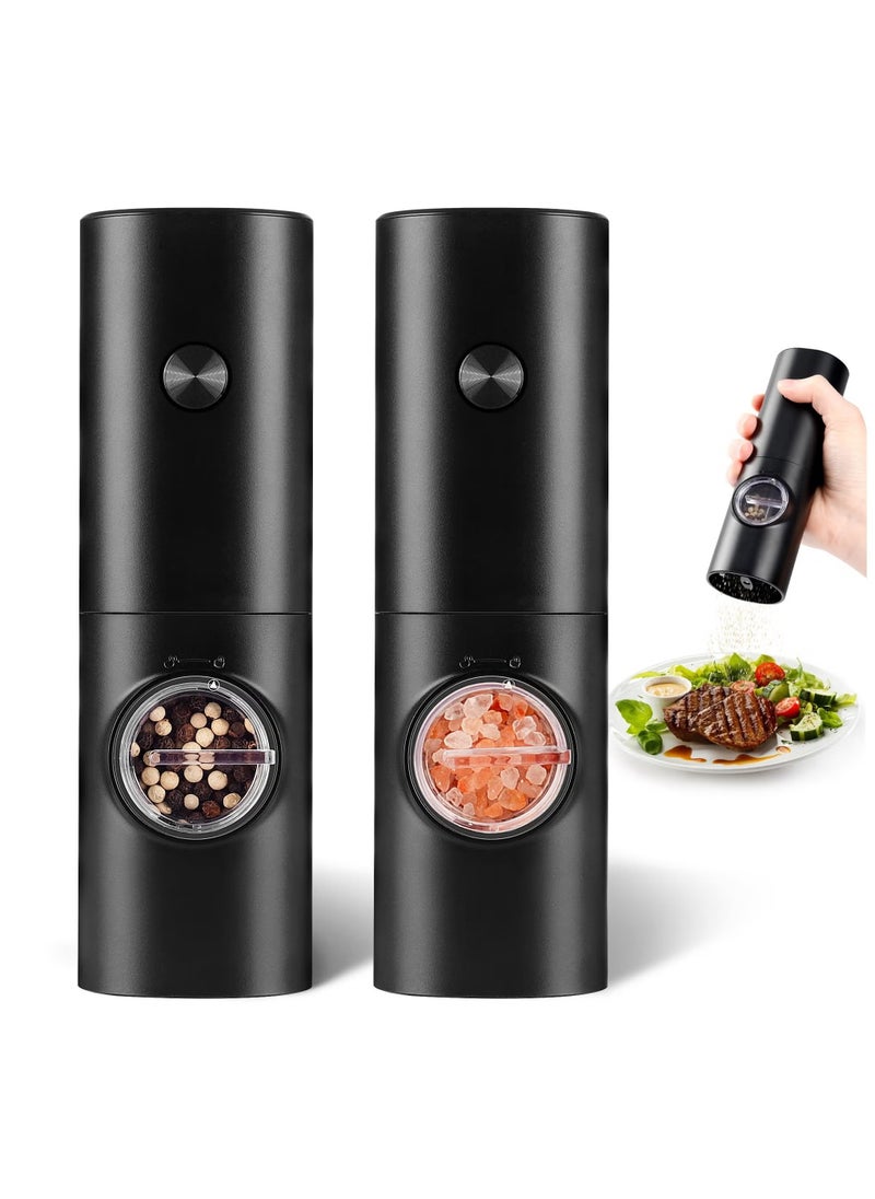 Bukela Electric Pepper Grinder or Salt Mill, Battery Powered Automatic Pepper Mill, Ceramic Grinder with Adjustable Coarseness,and Salt Mill Refillable, One Hand  - Image 1