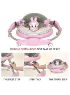 جونيس Cool Berry Baby Walker Sit To Stand Baby Walker, 3 In 1 Baby Walker, Musical Toy Walker For Baby walkers .. (pink color)  - Image 5