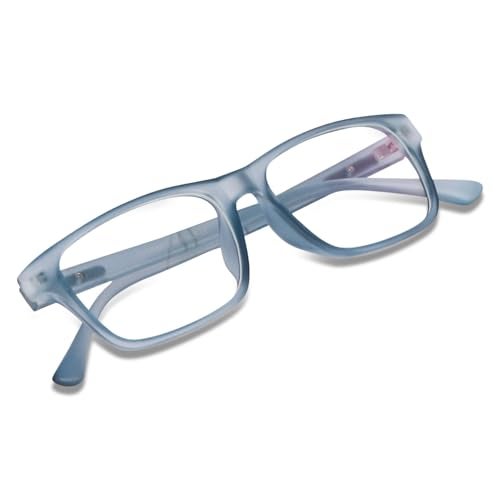Peter Jones Blue Rectangular Unisex Anti Glare Computer/Gaming Glasses (6052BL) - Image 1