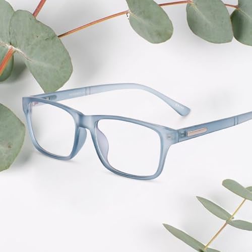 Peter Jones Blue Rectangular Unisex Anti Glare Computer/Gaming Glasses (6052BL) - Image 2