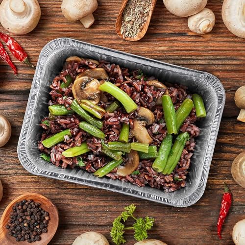 MATANA 9x13 Aluminum Pans Foil Trays (25 Pack) Disposable Baking Tin Foil Pan, Half Size Deep Steam Table Pan, Aluminum Tray, Great for Oven Roasting, Chafing, Heating, Serving Food, Parties - Image 5