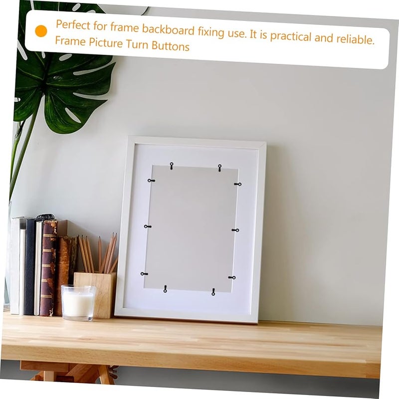 Tehaux 300 قطعة من أزرار تثبيت إطار الصورة الحديدية للأجهزة لتثبيت سهل التعليق - Image 3