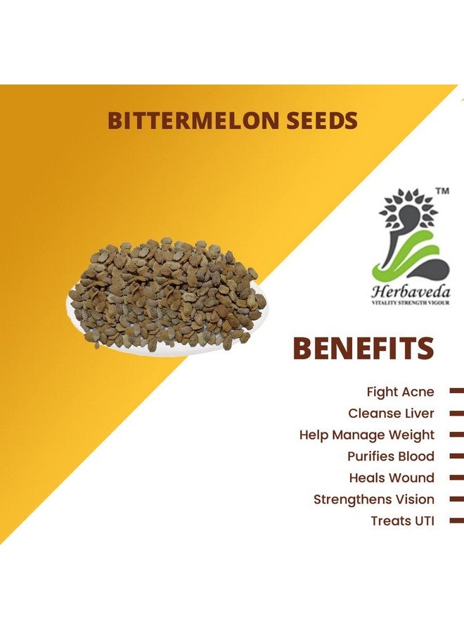 LEANBEING Herbaveda- Bittermelon seeds for diabetes 200g | Karela beej | Bitter gourd - Image 2