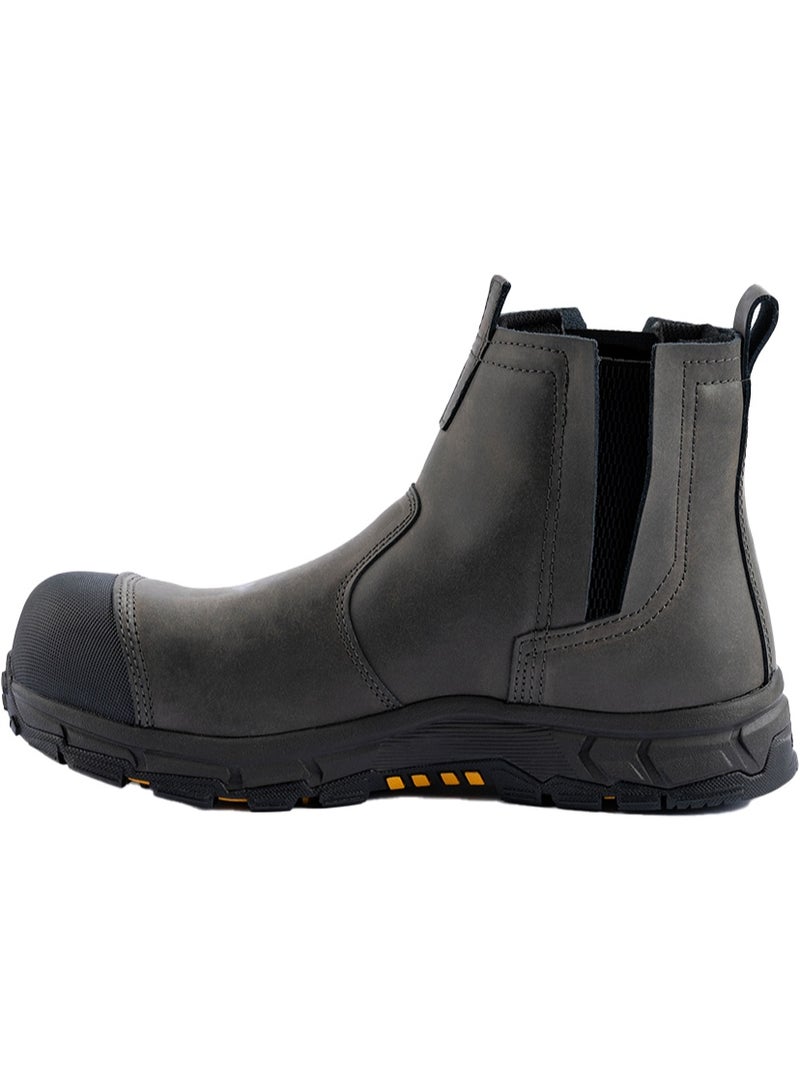 JCB Pull On 6" Safety Boots for Men JCB-008B | Composite Toe – Waterproof, Puncture, Oil, Heat & Slip Resistant | ASTM F2413-18 Certified, EH – Dark Grey - Image 2