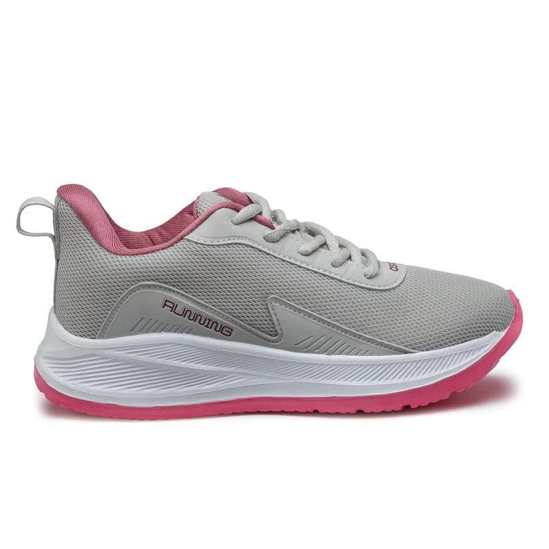 أسيان Light Grey Mauve Sneakers for Women and Girls