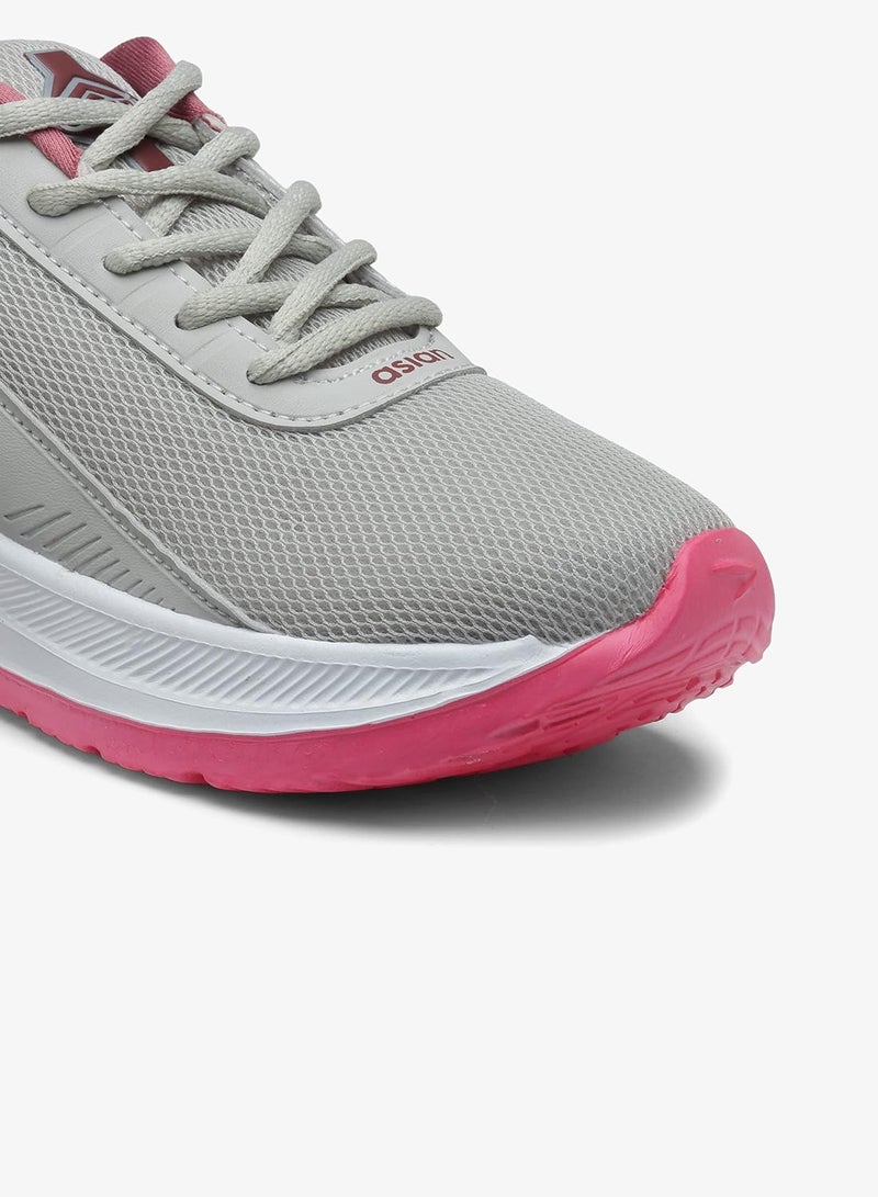 Asian Light Grey Mauve Sneakers for Women and Girls - Image 5