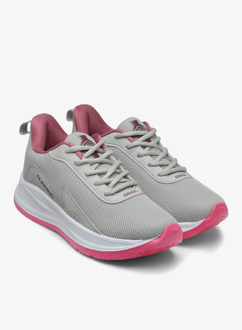 Asian Light Grey Mauve Sneakers for Women and Girls - Image 4