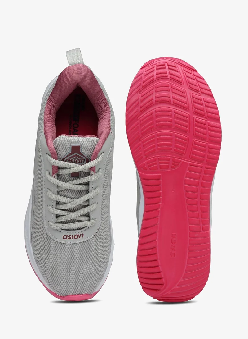 Asian  Light Grey Mauve Sneakers for Women and Girls for Women | Best Price UAE