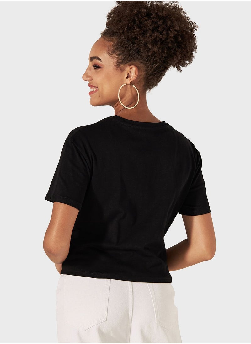 2Xtremz - Embellished Knot Detail T-Shirt - Image 1