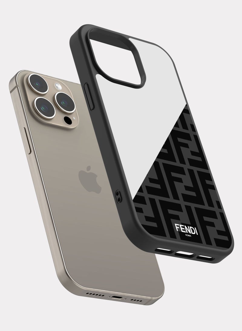 بكسلات كفر ايفون 15 برو ماكس فيندي ابيض - Image 2