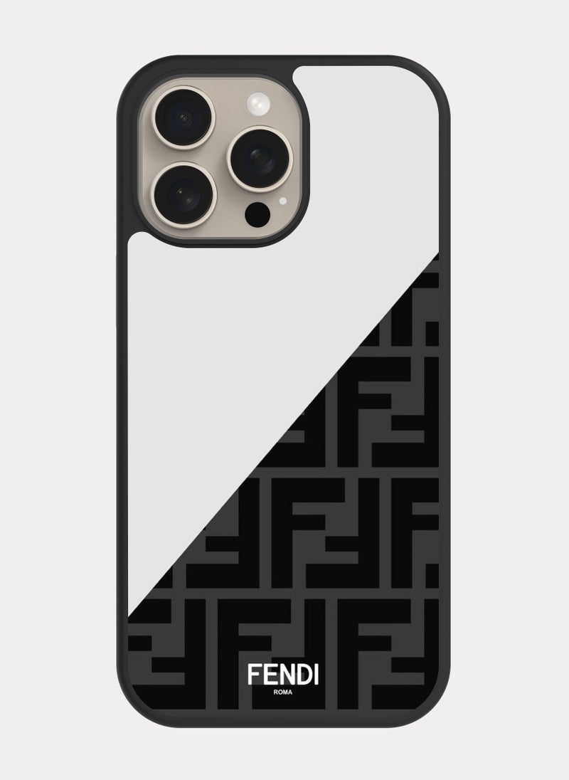 بكسلات كفر ايفون 15 برو ماكس فيندي ابيض - Image 1