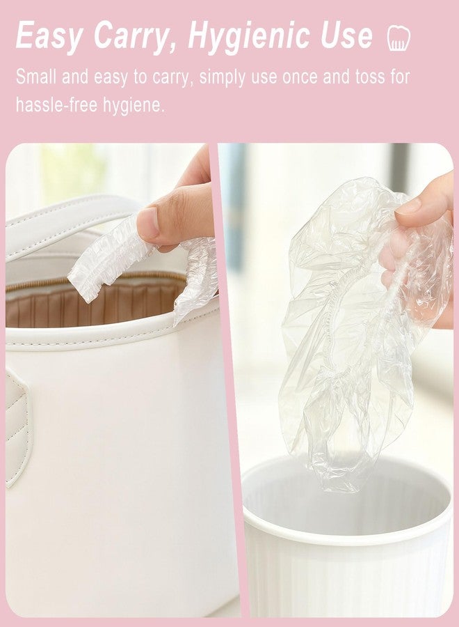 Brvlsoc 50-Pack Disposable Shower Caps - Thick Waterproof Elastic Bath Caps for Women, Men, Kids, Travel, Hotel, Salon & Home Use (46cm, Clear) - Image 5