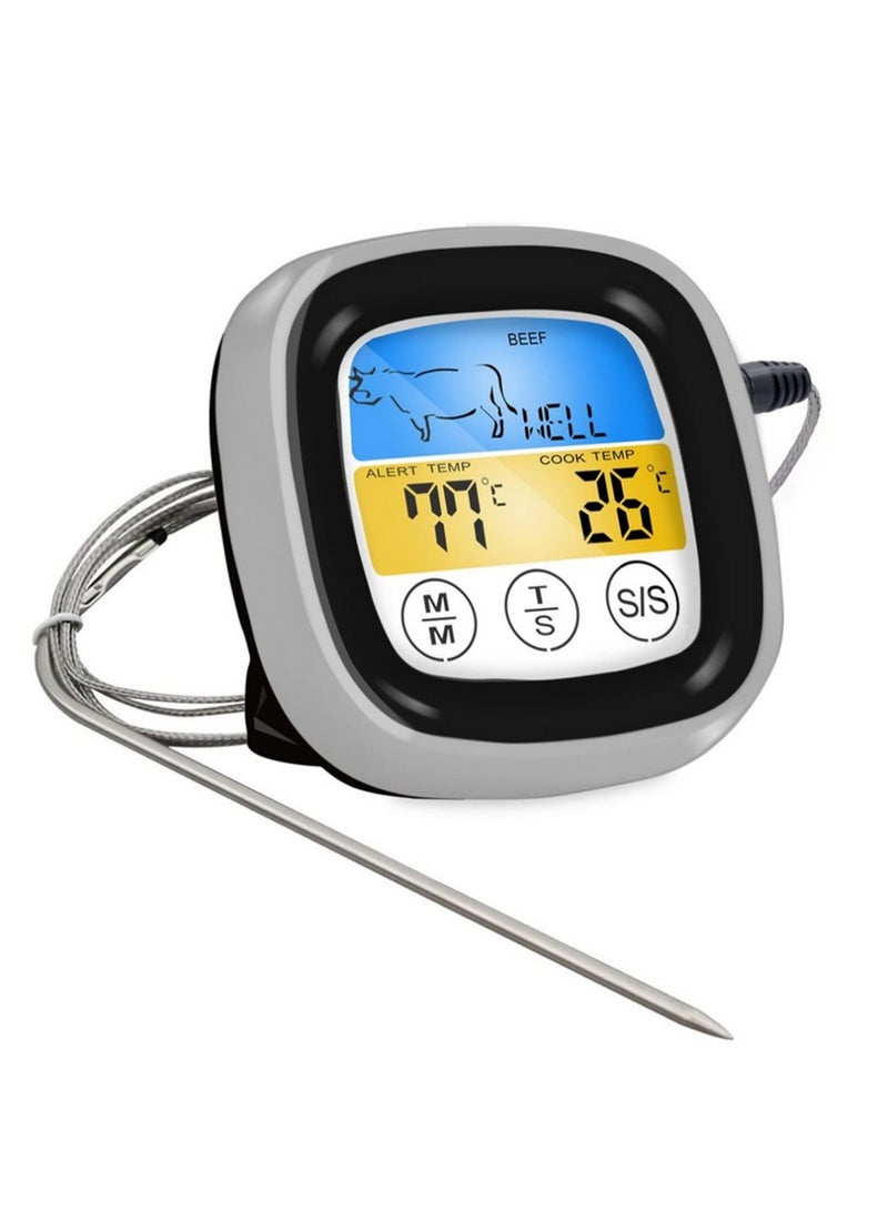 1PCS Wireless BBQ Thermometer With Probes Food Cooking Timer For Oven Meat Grill Thermometer With Free App Control - Image 1