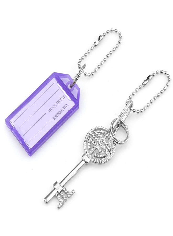 Hedume 500 Pieces Nickel Plated Ball Chain, 3.9" Long 2.4mm Diameter Bead Connector Clasp, Adjustable Metal Bead Keychain, Tag, Key Rings - Image 4