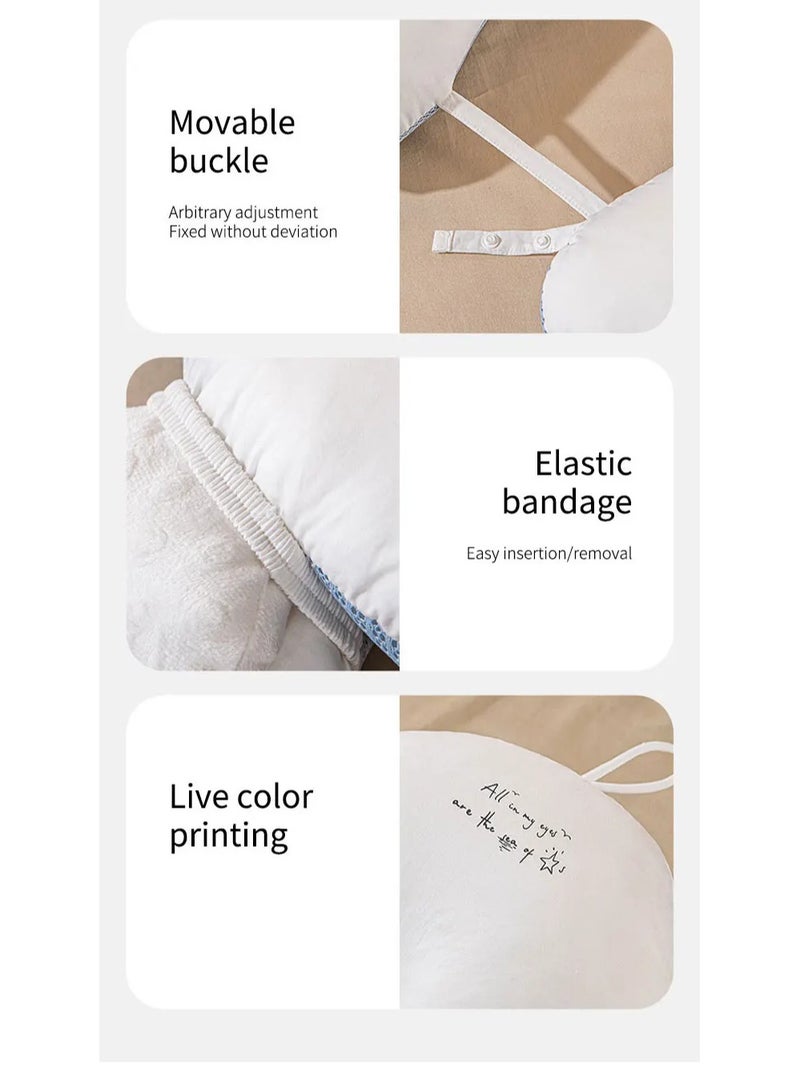 100% Cotton High Quality Soft U Shape Washable Comfortable Sleeping Baby Pillow For Newborn Baby - Image 4