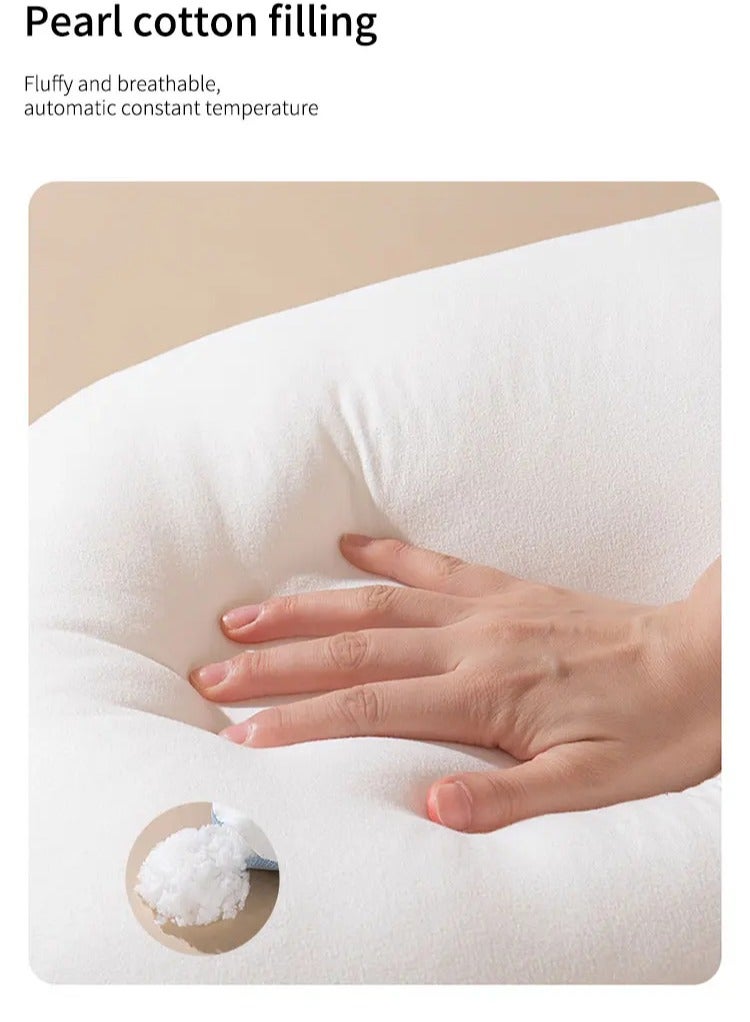 100% Cotton High Quality Soft U Shape Washable Comfortable Sleeping Baby Pillow For Newborn Baby - Image 3