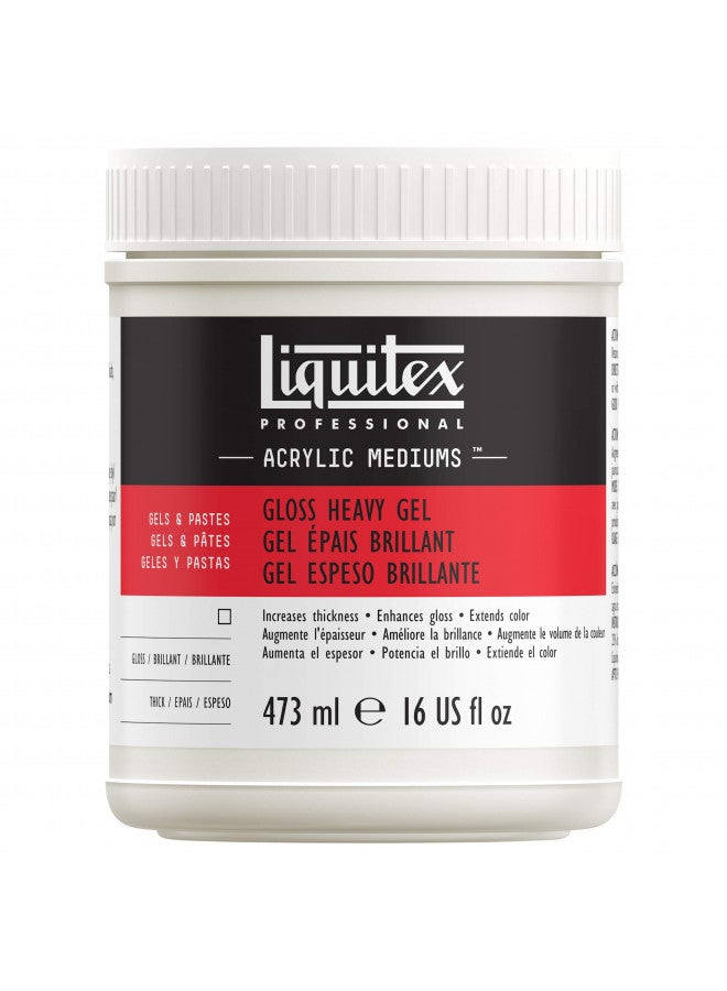 Liquitex Professional Gloss Heavy Gel Medium, 473ml (16-oz) - Image 1