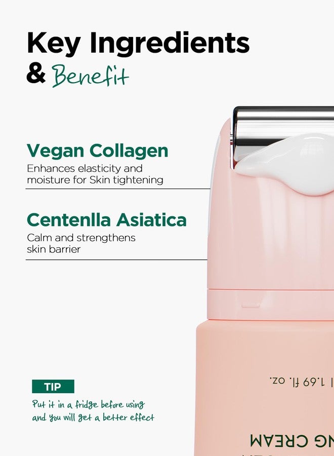 BE+WANTS bewants Gua Sha Neck Cream Roller, Korean Neck Cream with Massage Roller, Rapid Lift Neck Serum Roll On, Moisturizer for Tightening Skin with Centella Asiatica (1 Pack) - Image 3