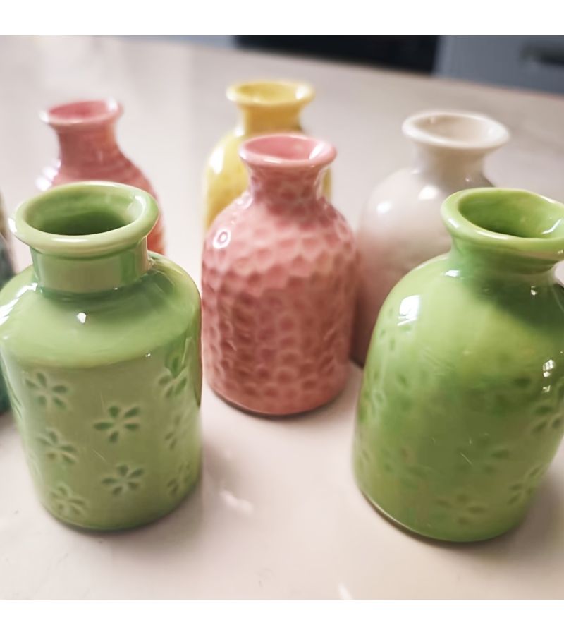 Random Style Ceramic Vase Aromatherapy Bottle Creative Home Decor Mini Craft Ornament - Image 5