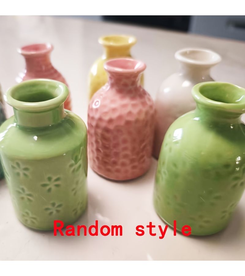 Random Style Ceramic Vase Aromatherapy Bottle Creative Home Decor Mini Craft Ornament - Image 2