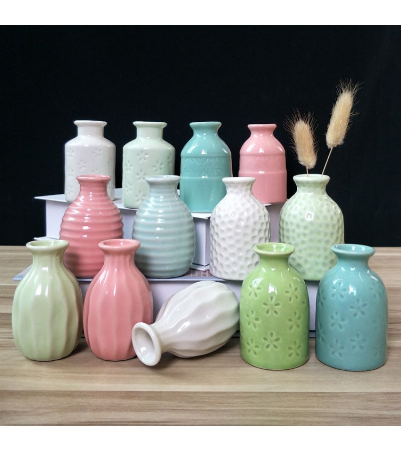 Random Style Ceramic Vase Aromatherapy Bottle Creative Home Decor Mini Craft Ornament - Image 1