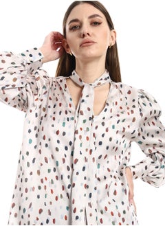 V Neck Blouse With Tie - pzsku/Z1A560B1AB28F99893443Z/45/_/1708527208/5b2c364d-9a1b-4e2a-a6c9-34cdc3df4571