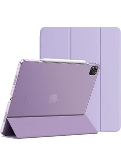 Jetech Case for iPad Pro 12.9-Inch (6th/5th Generation, 2022/2021 Model), Slim Stand Hard Back Shell Smart Cover with Auto Wake/Sleep (Light Purple)  - Image 1