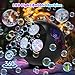 IFLOVE Bubble Machine for Kids Toddlers45360 Auto Rotatable Spherical Bubble Maker Toy with LED LightRechargeable Bubble Blower for 3 4 5 Year OldWedding Party Easter Birthday Gifts Spherical Black - Image 4