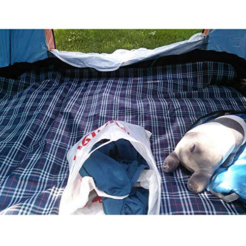 Wind Tour Family Outdoor Waterproof Durable Picnic Blankets with Carry Strap,Foldable 59×70.9 inch Sandproof Beach Mat for Kids Playground Camping Park Hiking Grass Travelling (1, Navy Blue) - Image 3