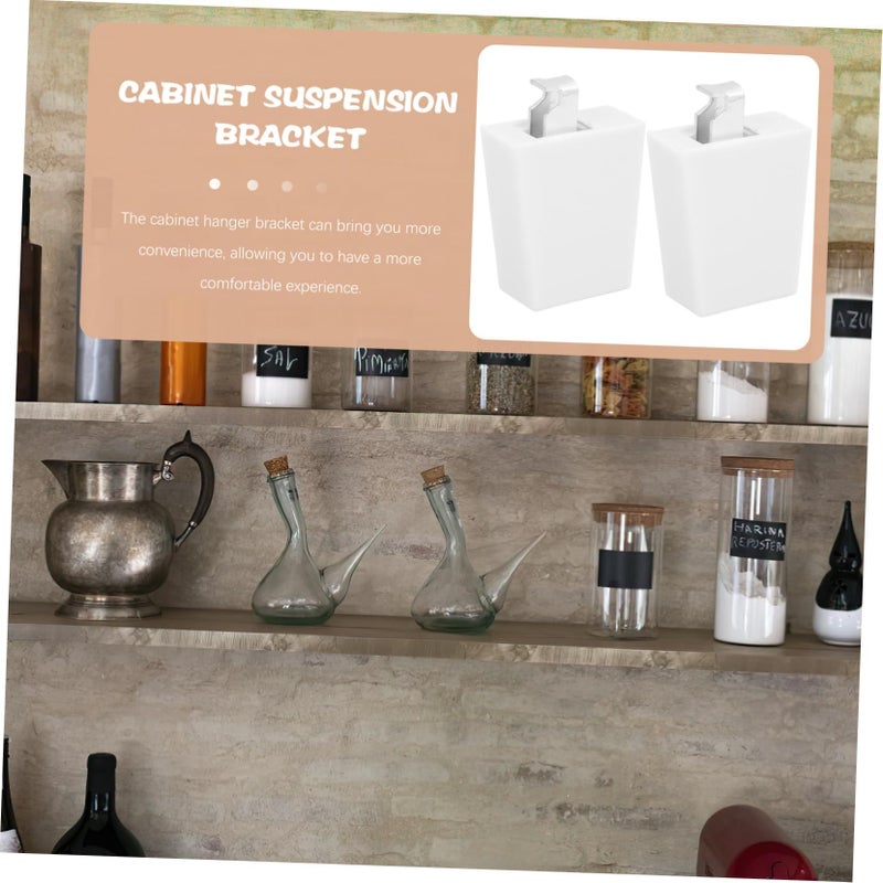 Heavy Duty Galvanized Wall Cabinet Brackets 2 Pack Easy Install Kitchen Bedroom - Image 5