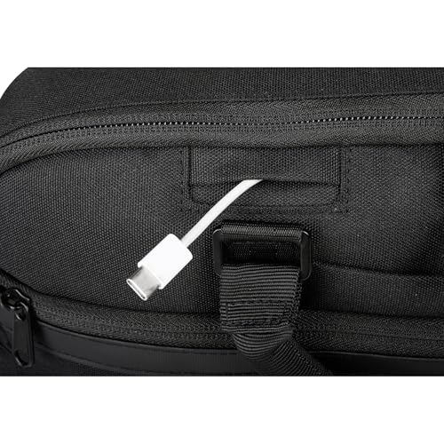 Kenneth Cole Reaction Kenneth Cole Recycled Polyester Slim 16" Laptop Business Briefcase, Black - Image 4