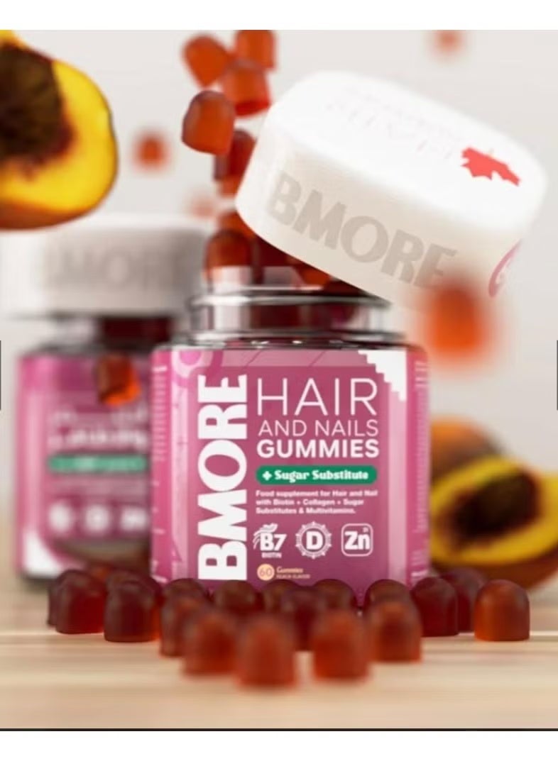 BMORE B-MORE Gummy Glutathione Pearl Glow Pearl Radiance with Marine Collagen, CoQ10 & C - 60 Pieces, Mango Flavor by B-MORE Canada - Image 1