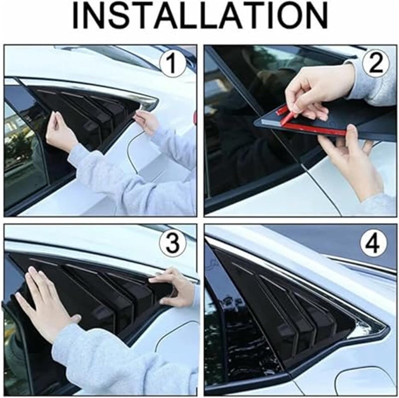 Wivplex Car Rear Louver Window Cover for Civic 2022-2023 - Image 2