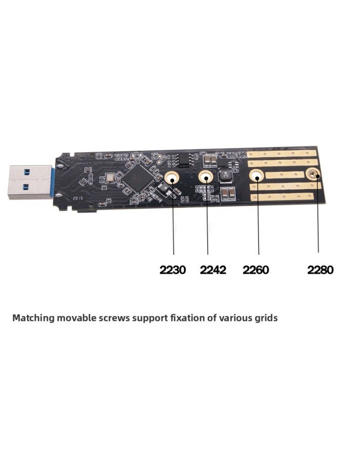 M.2 Hard Disk Box Nvme To Usb3.1typec External Ngff/pcie Universal Sata Solid State Adapter Board-Color:ngff Adapter Board + Data Line  - Image 2