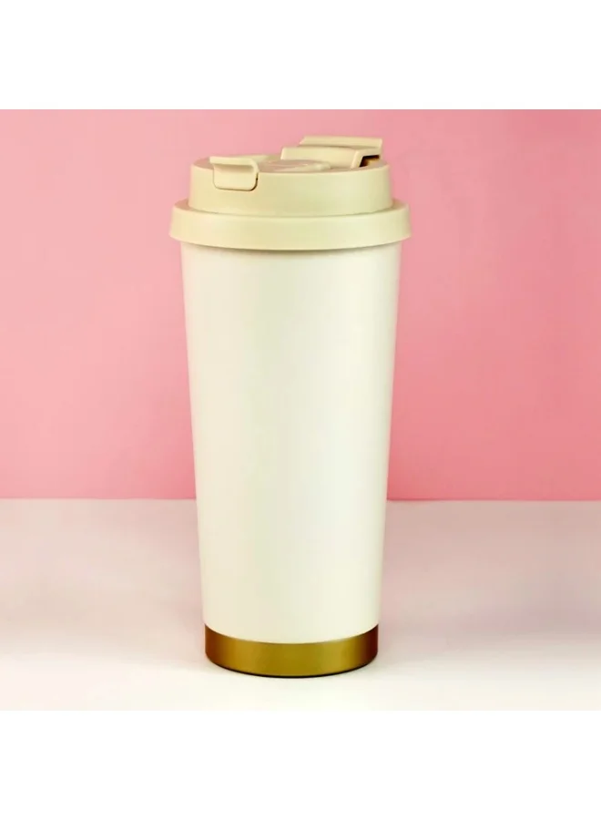 LITTLE SURPRISE BOX Lily Gold Stainless Steel premium Insulated Detox Infuser Bottle with Tea and Fruit Infuser attachment, 520ml