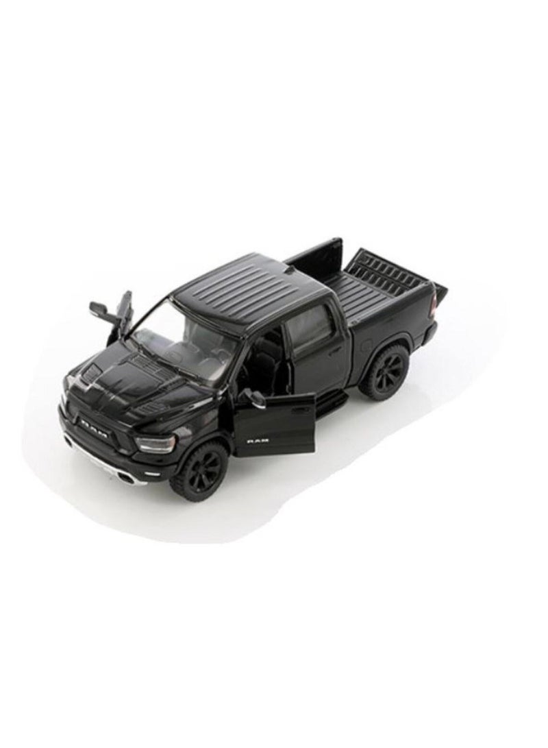 كين سمارت شاحنة بيك أب رام 1500 موديل 2019 مصبوبة بمقياس 1:46 - عبوة من 12 قطعة - آلية سحب للخلف، أبواب تفتح، نموذج سيارة قابل للتجميع للأطفال والكبار - Image 5