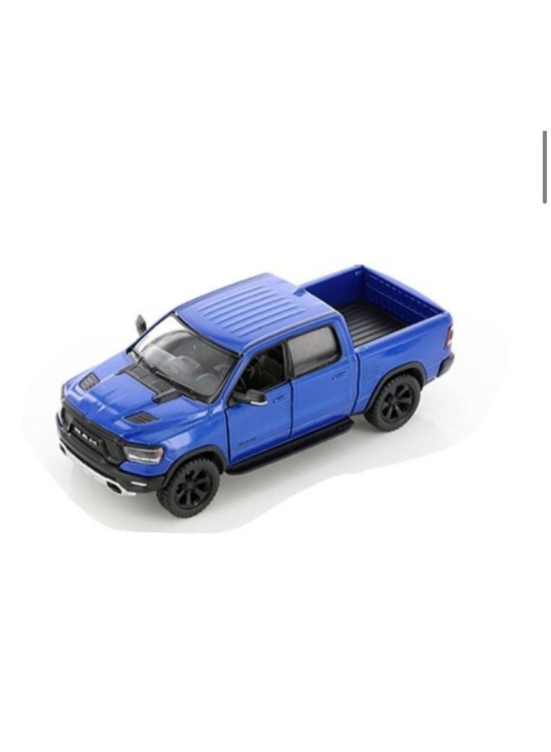 كين سمارت شاحنة بيك أب رام 1500 موديل 2019 مصبوبة بمقياس 1:46 - عبوة من 12 قطعة - آلية سحب للخلف، أبواب تفتح، نموذج سيارة قابل للتجميع للأطفال والكبار - Image 4