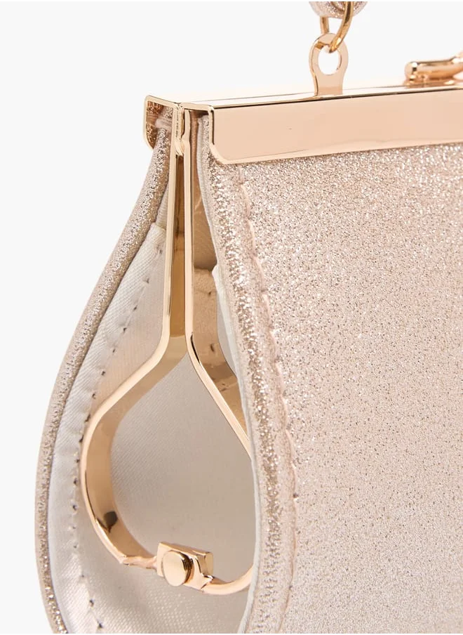 Flora Bella By Shoexpress Girls Embellished Handbag With With Kiss Lock Closure Ramadan Collection