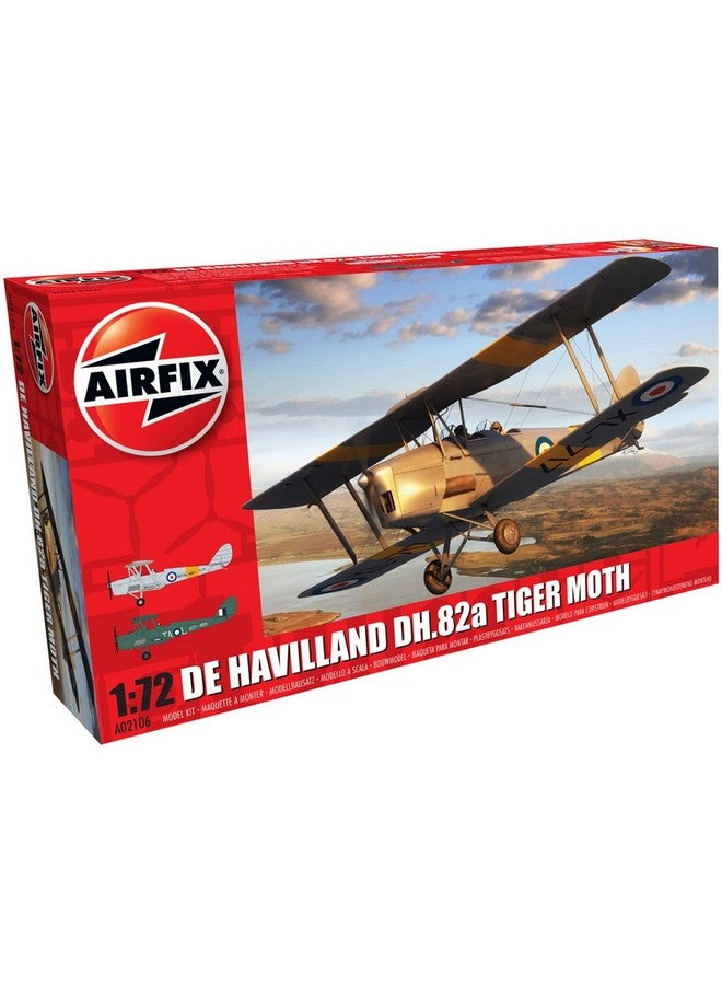 Airfix Airfix De Havilland DH.82a Tiger Moth 1:72 Military Aviation Plastic Model Kit A02106  - Image 1