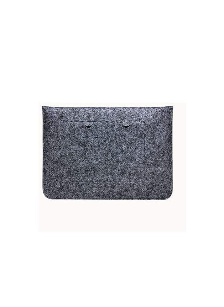 Generic Laptop Sleeve 13.3 Inch Ultra Slim Wool Felt Laptop Bag Pouch Case for MacBook for Huawei for Hp for Dell Laptop Bag Black  - Image 4