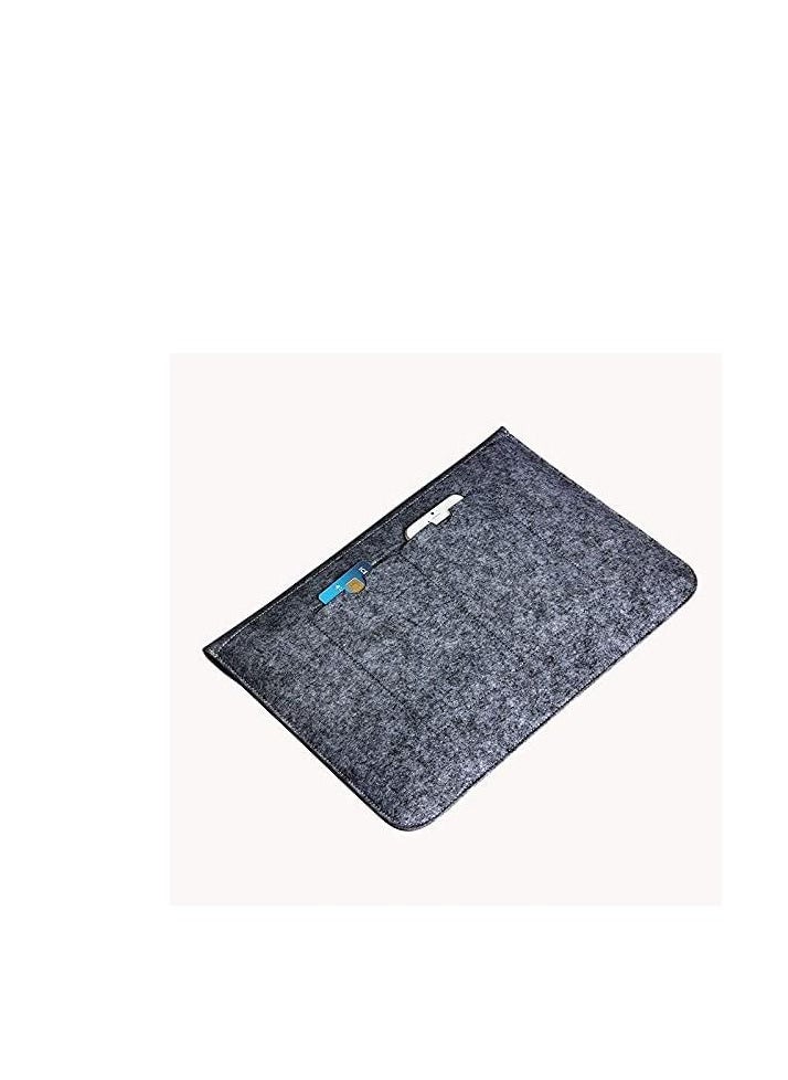 Generic Laptop Sleeve 13.3 Inch Ultra Slim Wool Felt Laptop Bag Pouch Case for MacBook for Huawei for Hp for Dell Laptop Bag Black  - Image 2