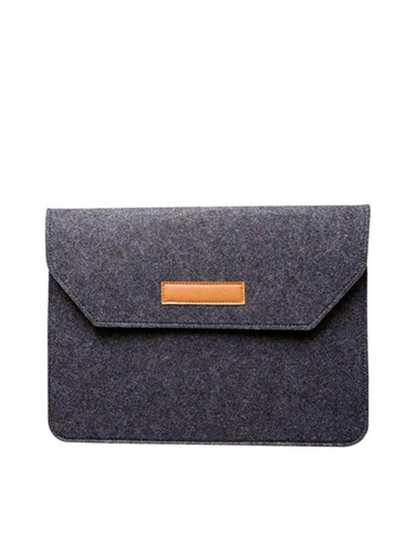 Generic Laptop Sleeve 13.3 Inch Ultra Slim Wool Felt Laptop Bag Pouch Case for MacBook for Huawei for Hp for Dell Laptop Bag Black  - Image 3