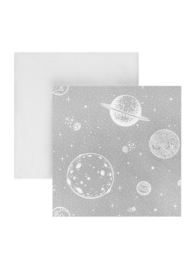Tadpoles - Tadpoles 2-Piece Galaxy Planets Crib Sheets | Collection of 2 Fitted Crib Sheets | Made of 100% Brushed Microfiber Polyester | Soft, Smooth, Breathable & Durable | Ideal for Babies | Grey - Image 1