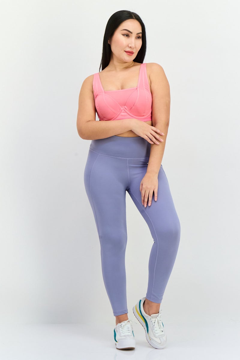 Adidas Women Lightly Padded Underwire Sports Bra, Pink - Image 3